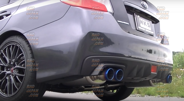 HKS Super Turbo Muffler Exhaust System Ti-1 Titan Tail - WRX S4